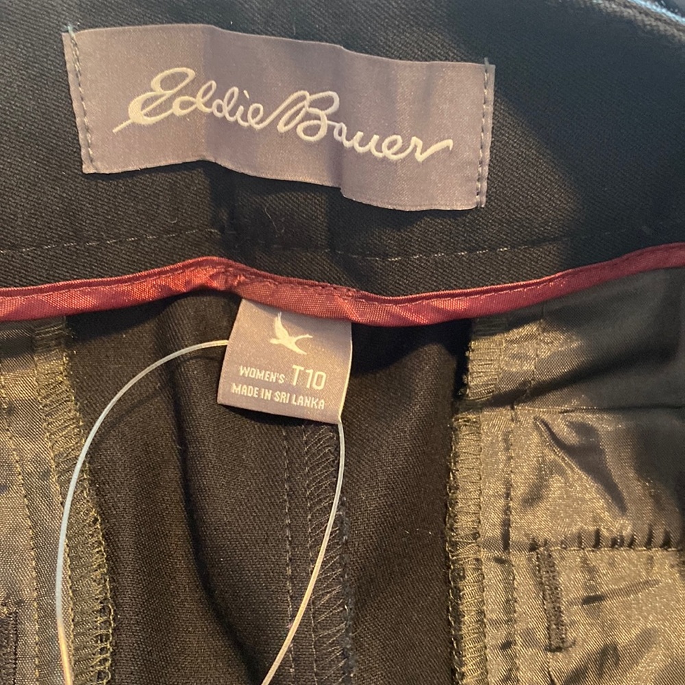 Eddie Bauer ladies black trousers. Size 10. Tall. New without tags